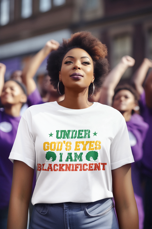 Under God's Eyes I Am Blacknificent - Unisex Tee