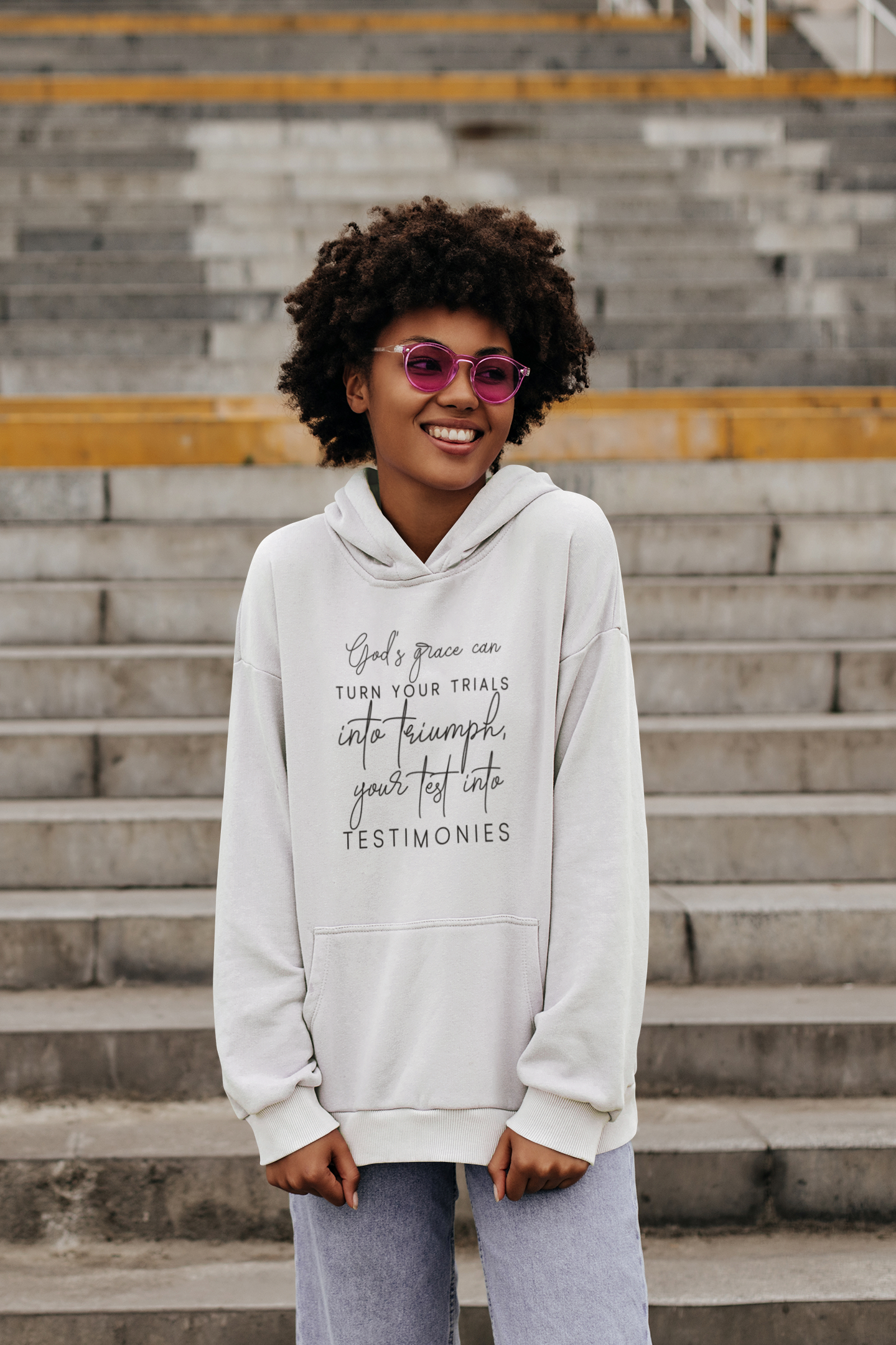 Gods grace can turn your trials into triumph - Unisex Hoodie