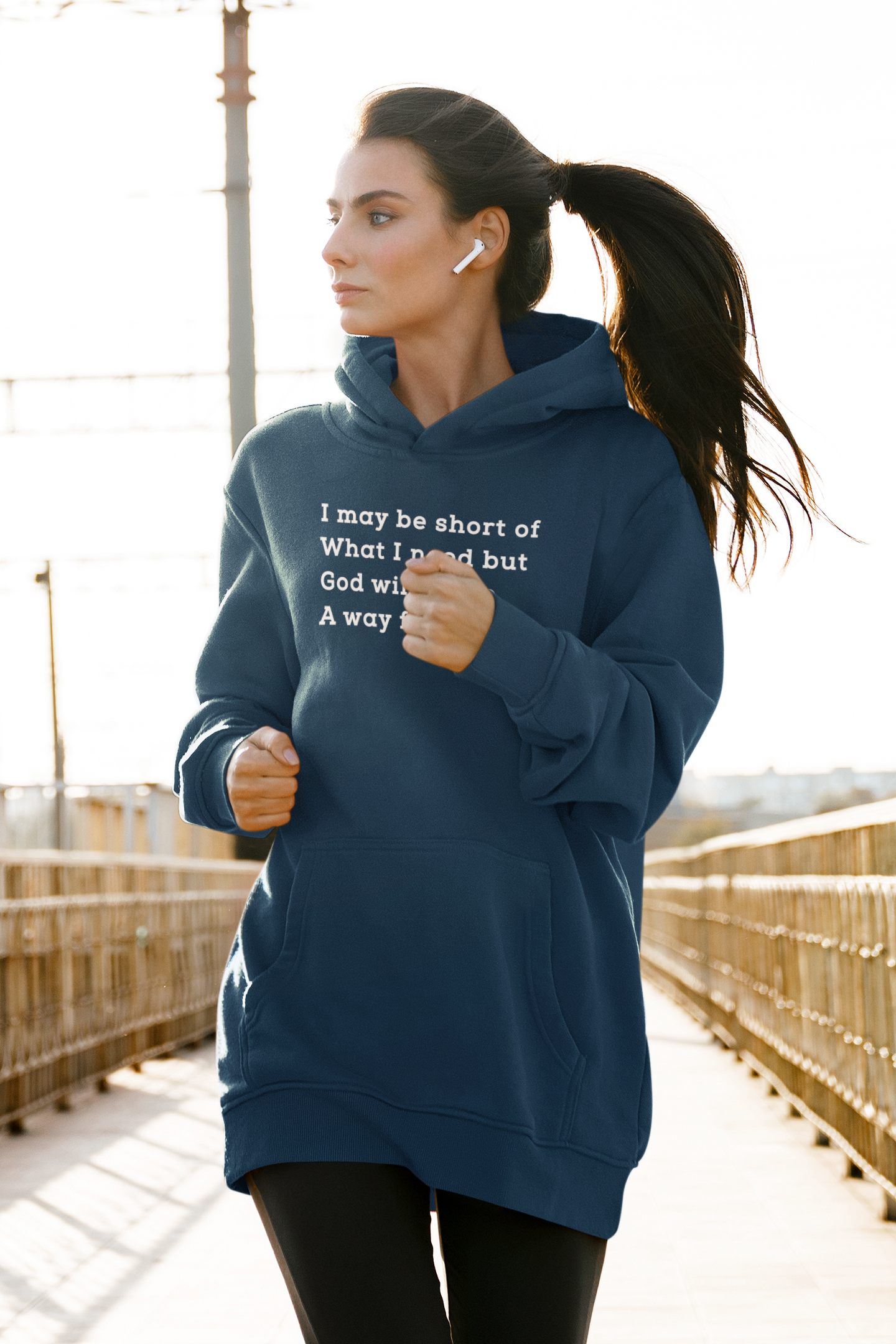 I may be short of what I need but God will make a way for me - Unisex Hoodie