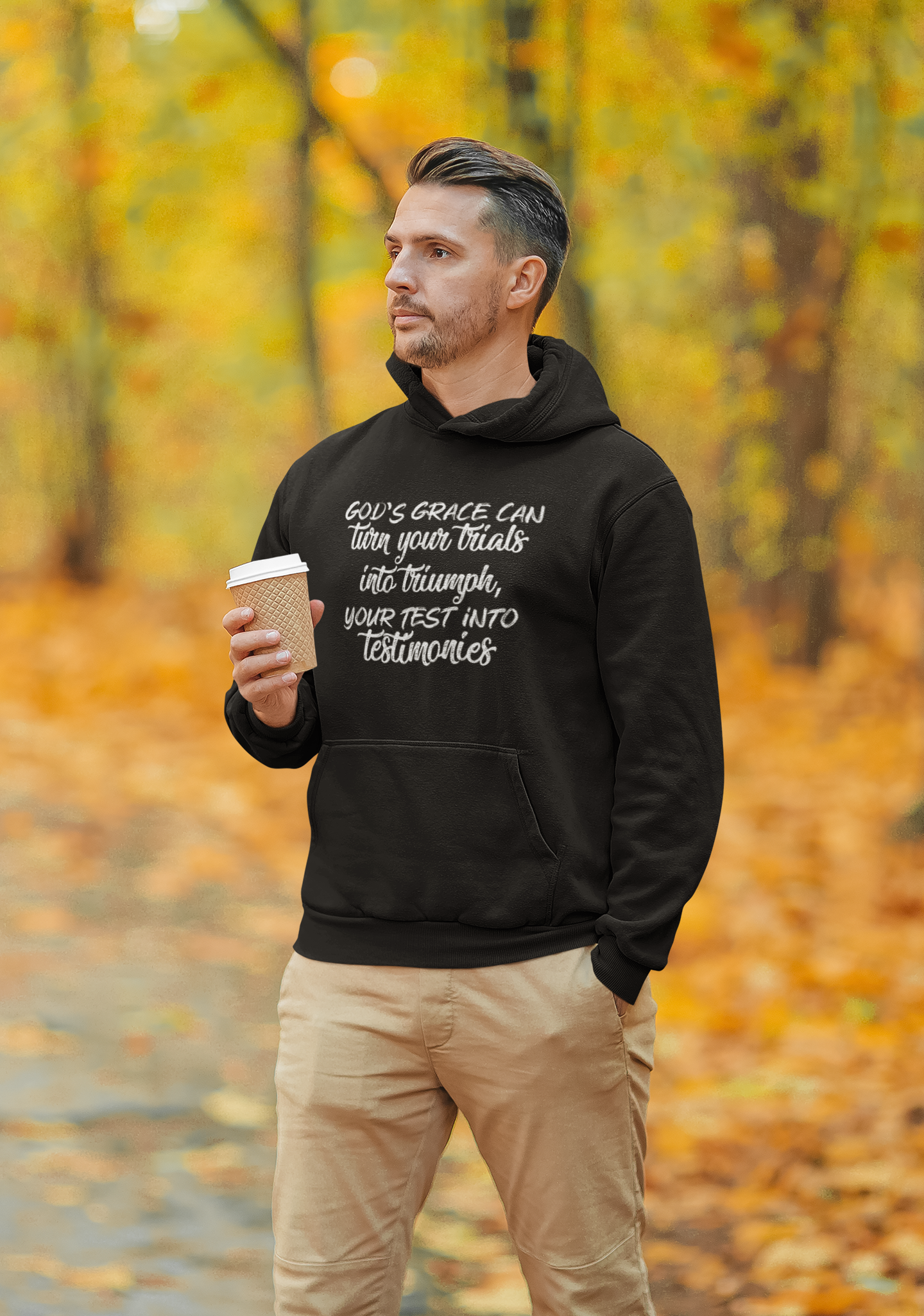 Gods grace can turn your trials into triumph your test into testimonies - Unisex Hoodie