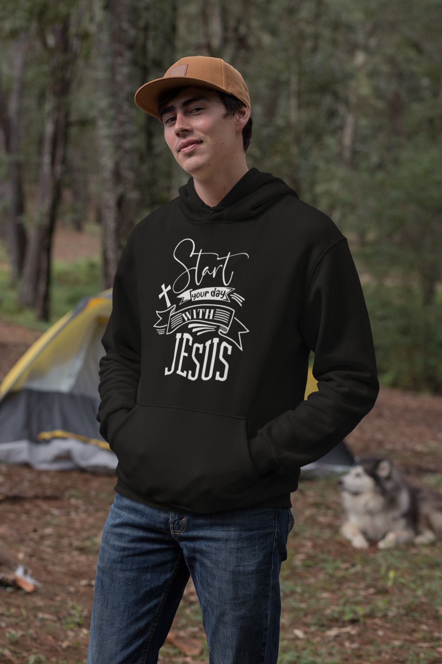 Start your day with Jesus - Unisex Hoodie