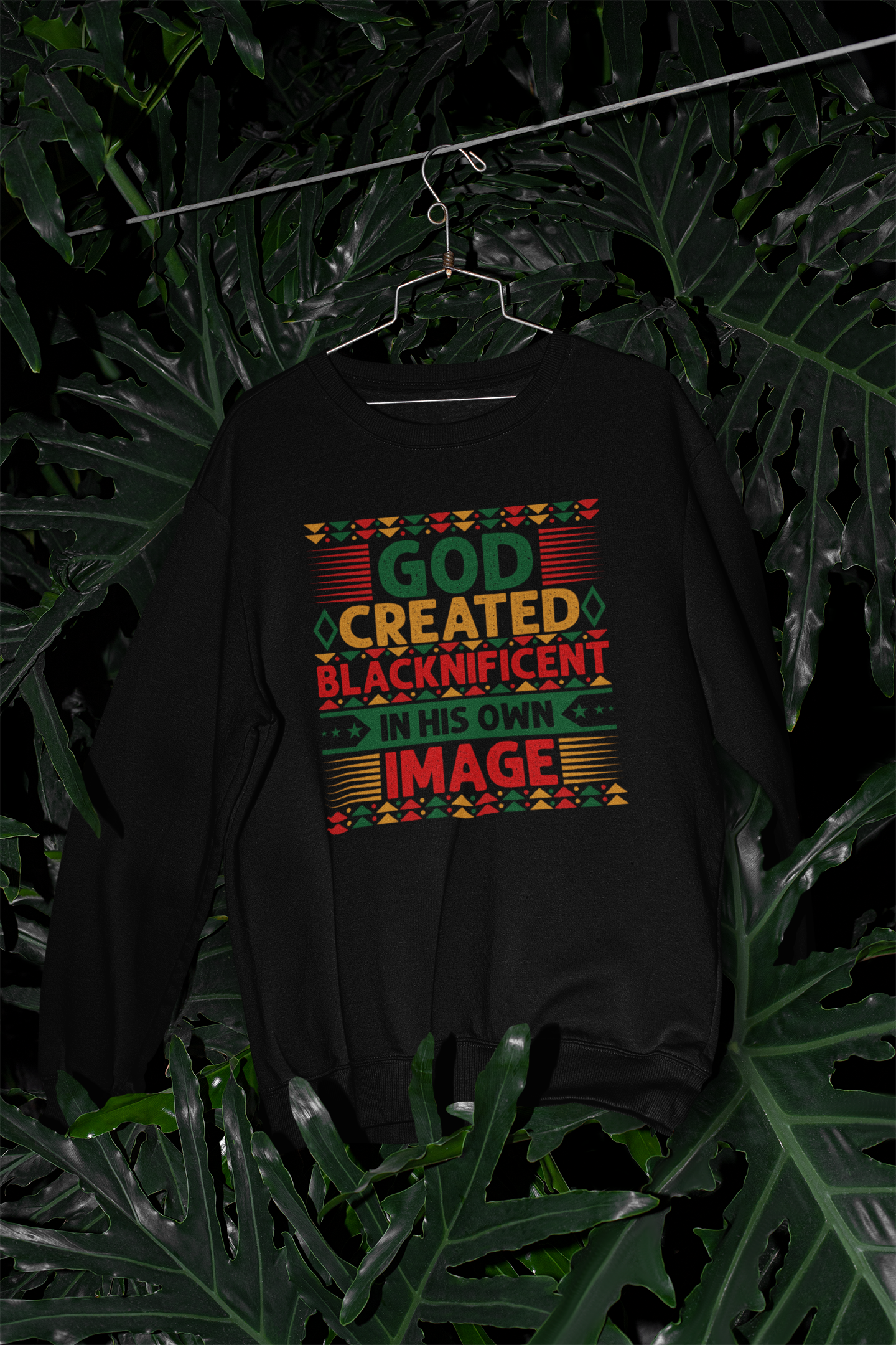 God Created Blacknificent In His Own Image - Sweatshirt