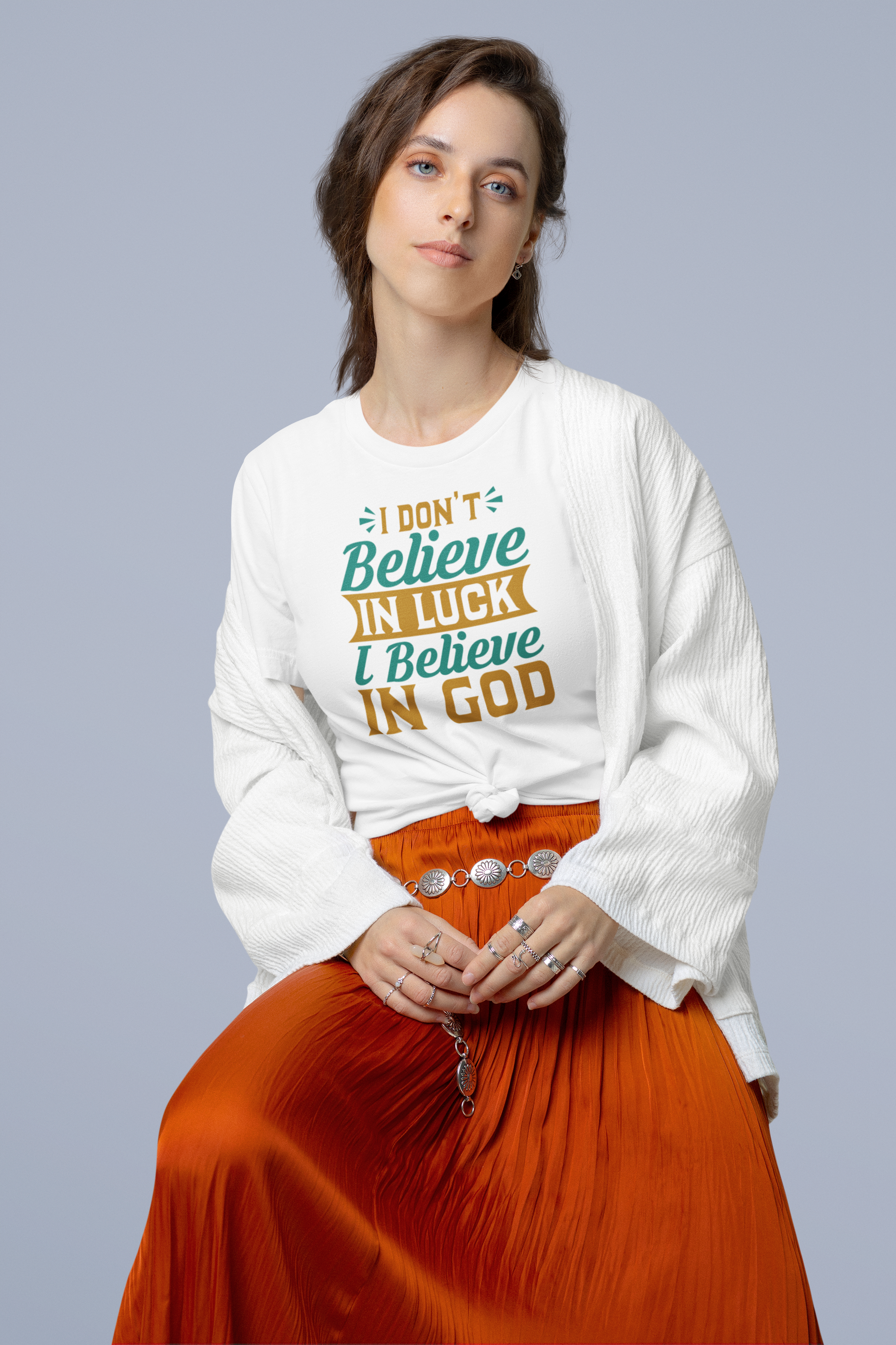 I don't Believe In Luck, I Believe In God - Unisex Tee