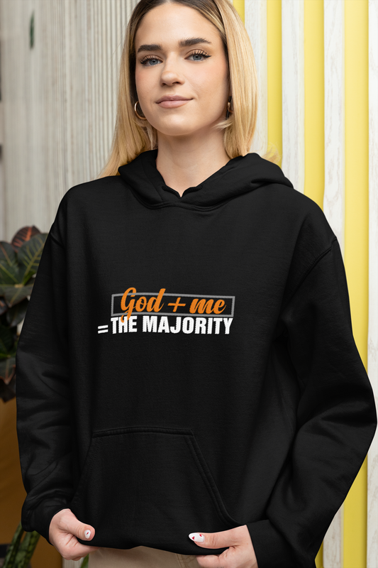 God plus me the majority - Unisex Hoodie