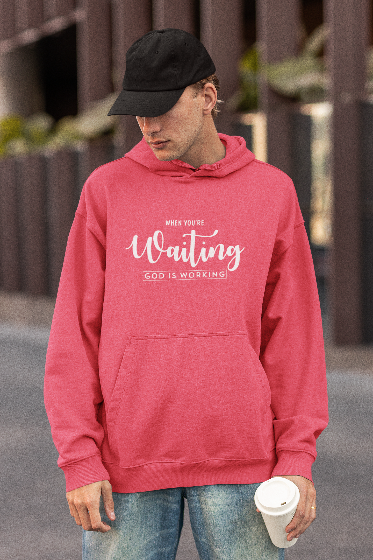 When You Are Waiting God Is Watching - Unisex Hoodie