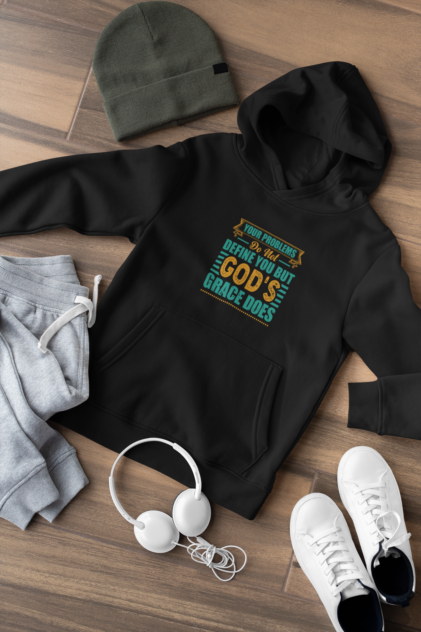 Your Problems Do Not Define You But God's Grace Does - Unisex Hoodie