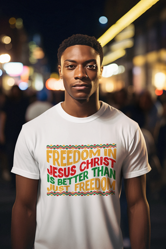 Freedom In Jesus Christ Is Better Than Just Freedom - Unisex Tee