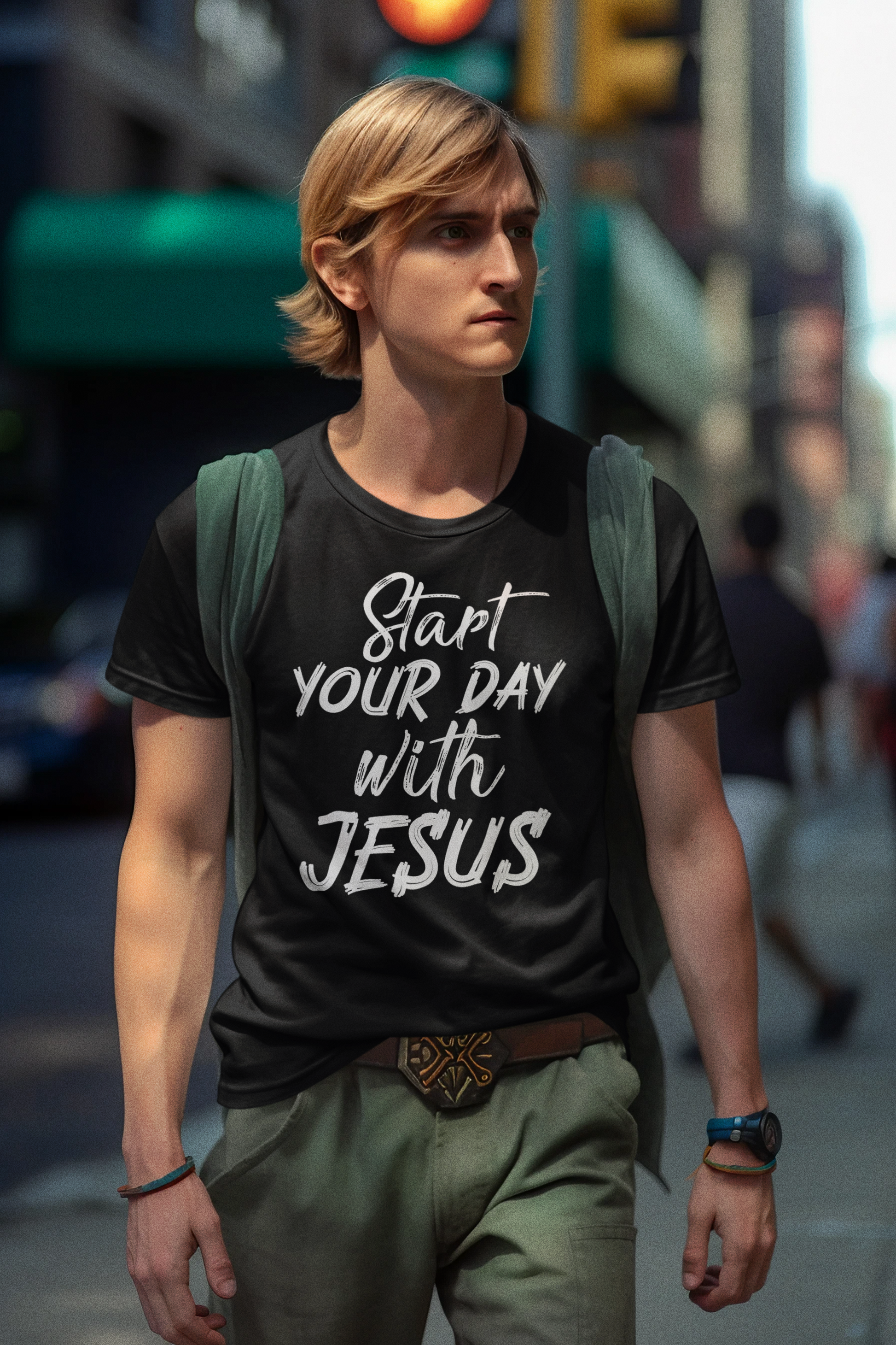 Start your day with Jesus - Unisex Tee